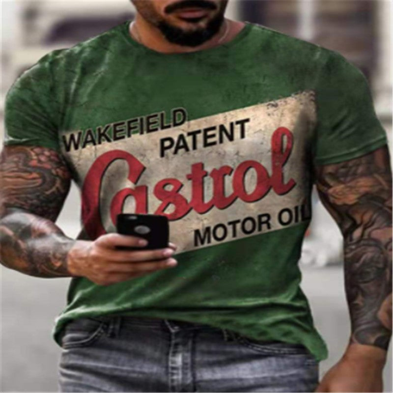 Herren Casual Kurzarm-T-Shirt – Sommer Bestseller mit Digitaldruck