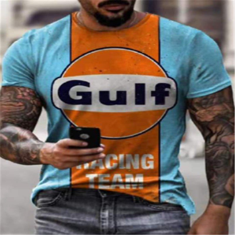 Herren Casual Kurzarm-T-Shirt – Sommer Bestseller mit Digitaldruck