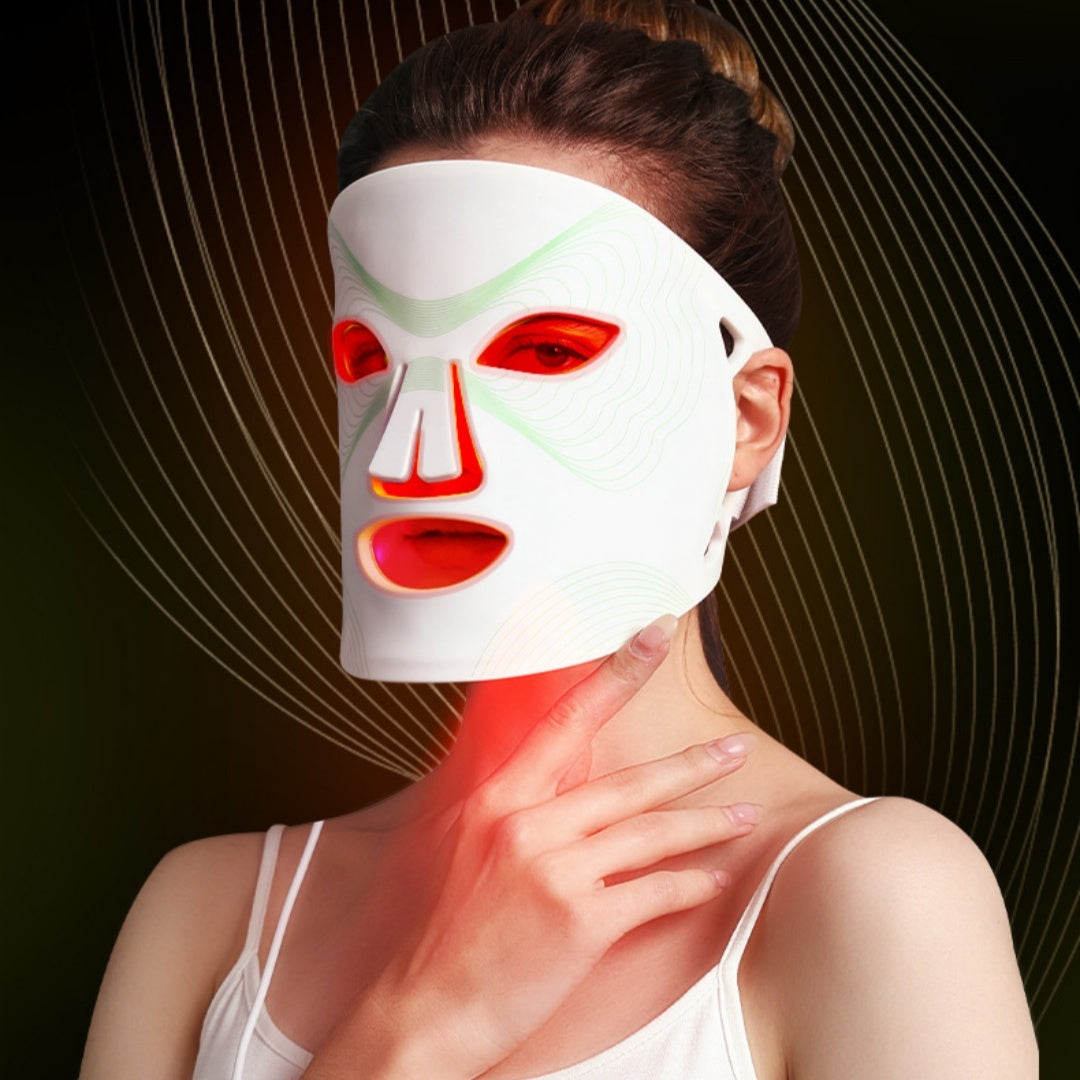Silikon-Gesichtsmaske mit LED-Technologie – Photo Rejuvenation für Zuhause