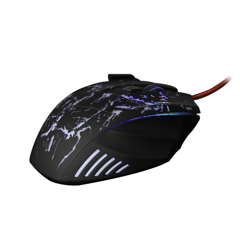 Transparente Gaming-Maus mit Beleuchtung – 7 Tasten, 1200DPI