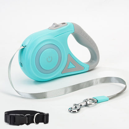 Einziehbares Hundeleinen- und Halsband-Set – Automatische Teleskop-Haustierleine für kleine bis große Hunde