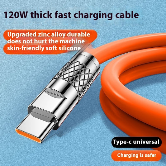 ⚡ Super Fast Charge Datenkabel aus Zinklegierung – für Lightning, Micro USB & Type-C