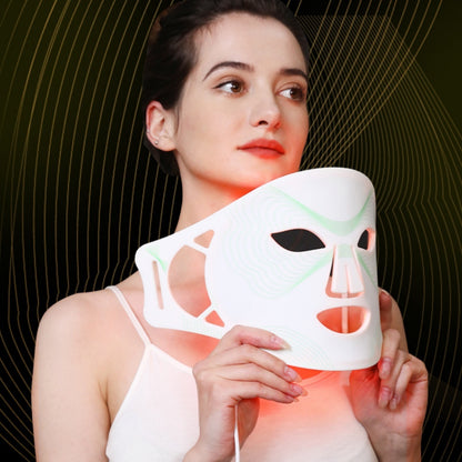 Silikon-Gesichtsmaske mit LED-Technologie – Photo Rejuvenation für Zuhause