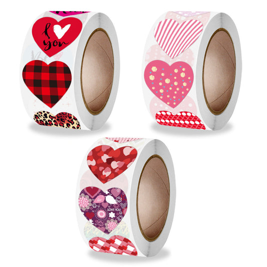 Love Valentinstag Aufkleber – Für Geschenkdekoration